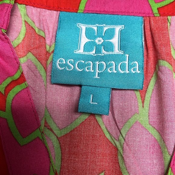 Escapada Orange, Hot Pink, & Lime Patterned Top - Picture 5 of 9